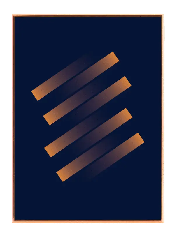 Gradient Bar Layers Plakat
