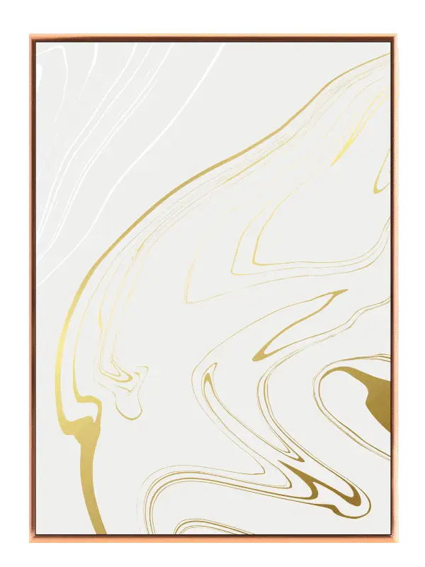 Golden Marble Veins Plakat