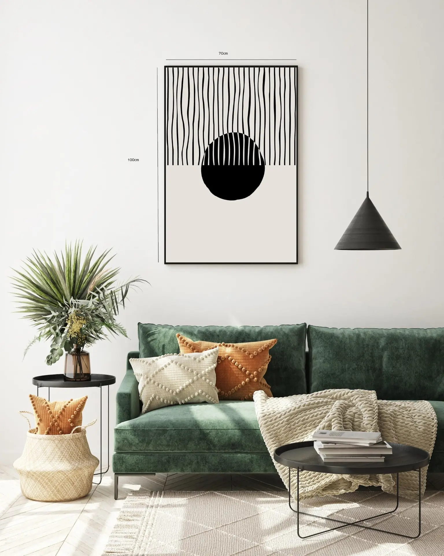 Wavy Veins Sphere Plakat