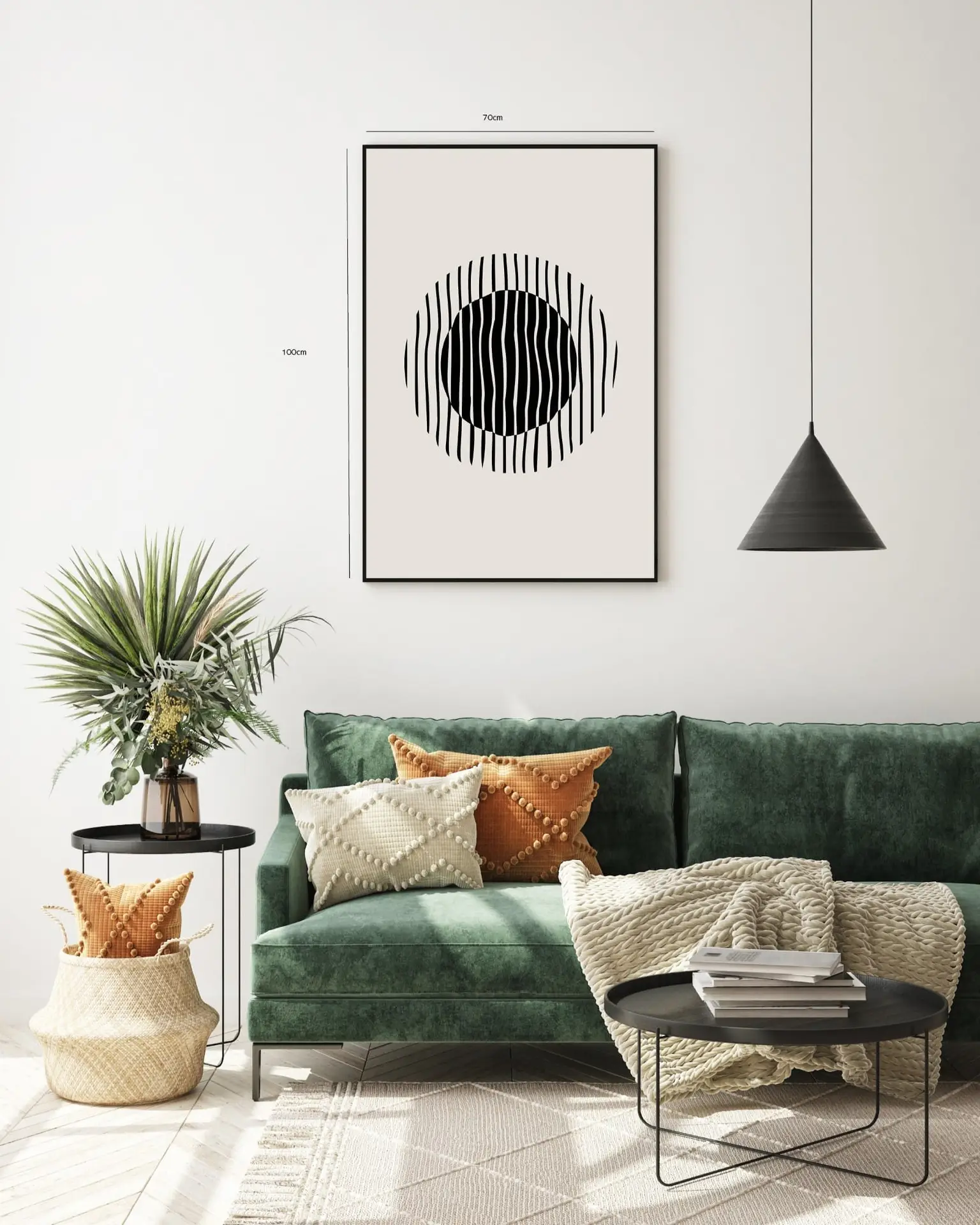 Warped Circle Veins Plakat