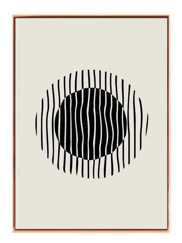 Warped Circle Veins Plakat