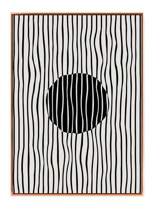 Wavy Orb Contours Plakat