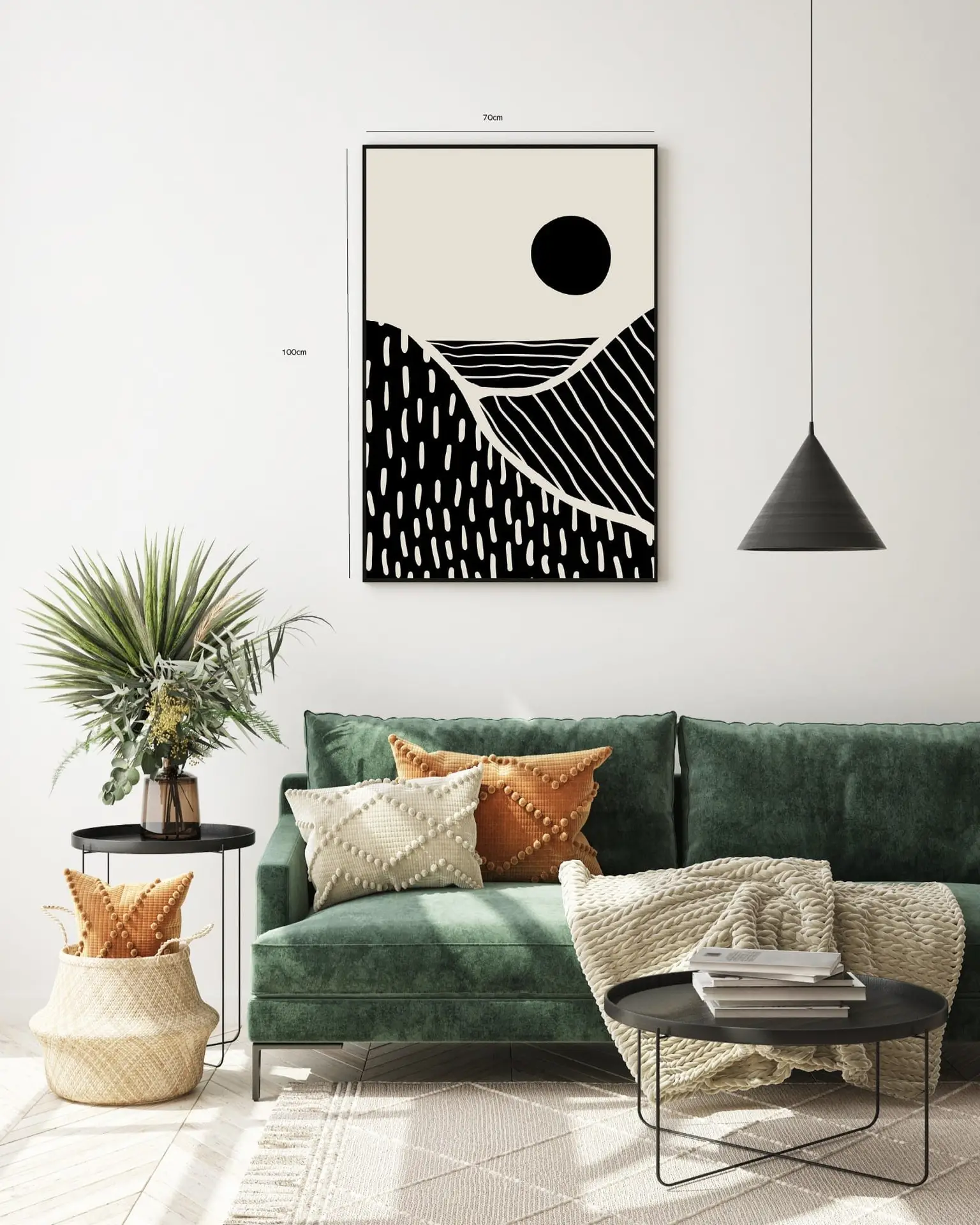 Contour Hills Eclipse Plakat