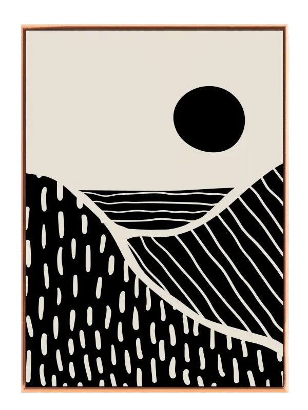 Contour Hills Eclipse Plakat