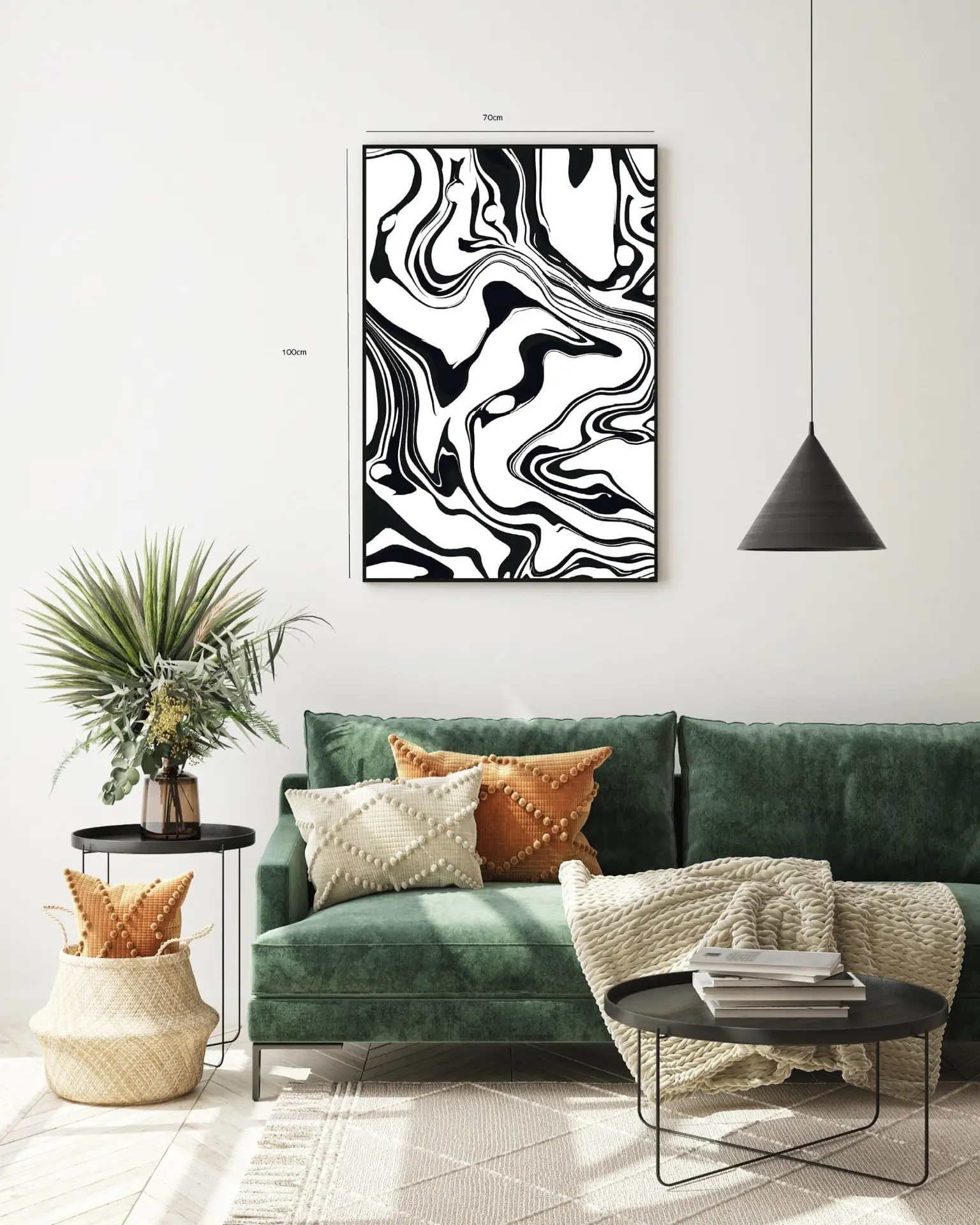 Liquid Marble Contours Plakat