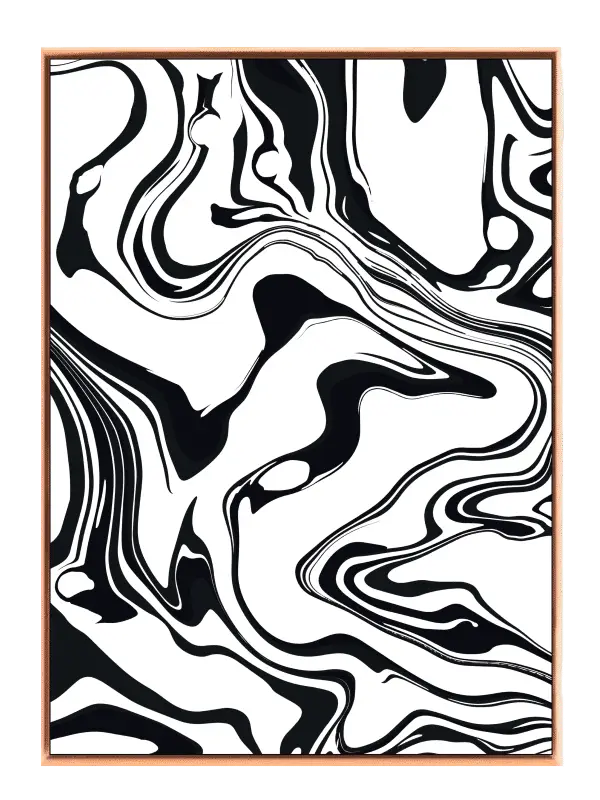 Liquid Marble Contours Plakat