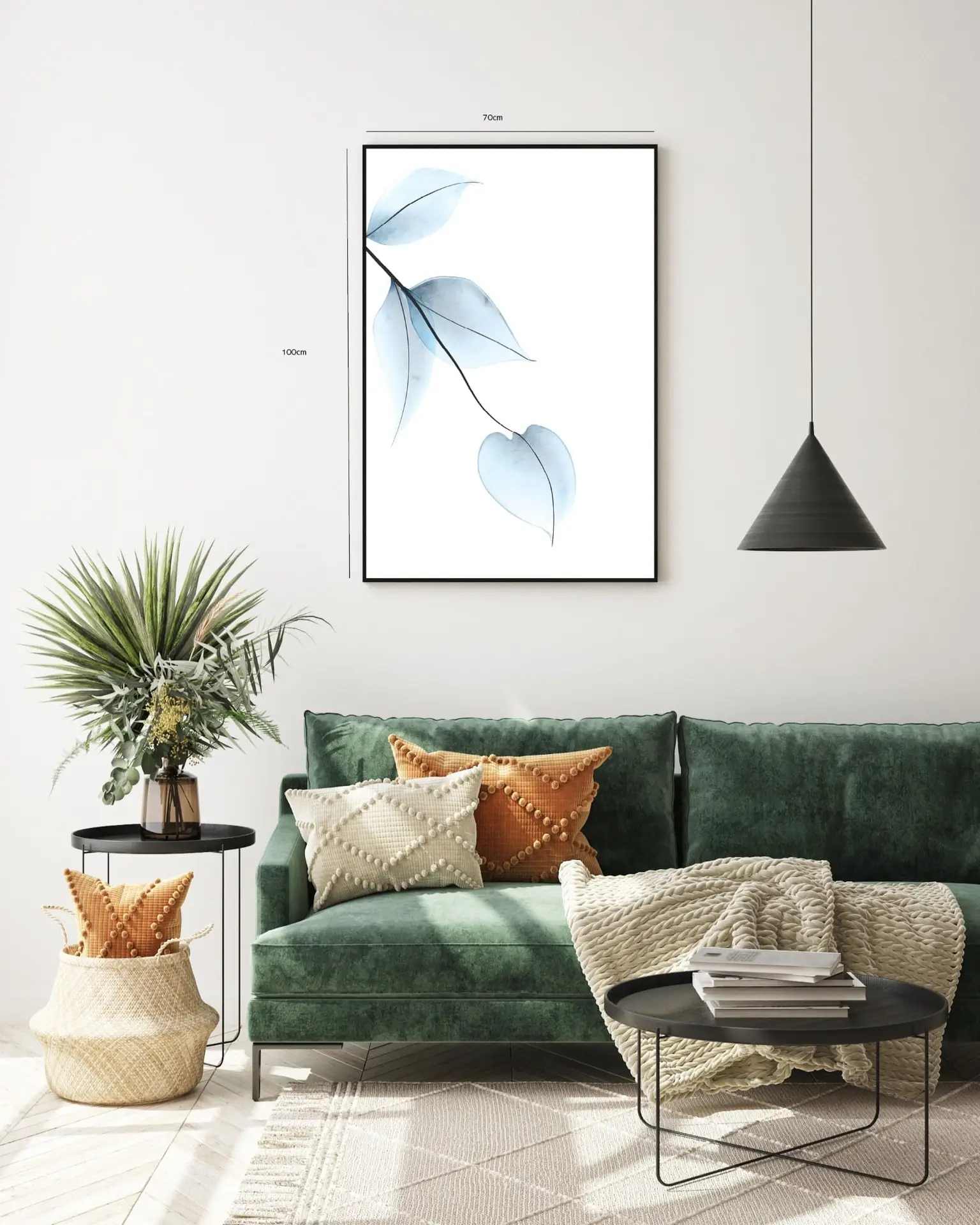 Icy Veined Leaves Plakat