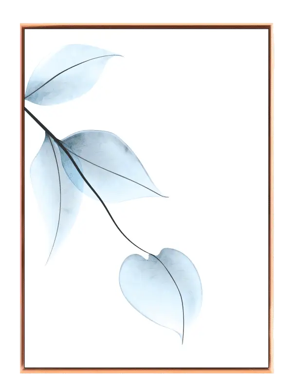 Icy Veined Leaves Plakat