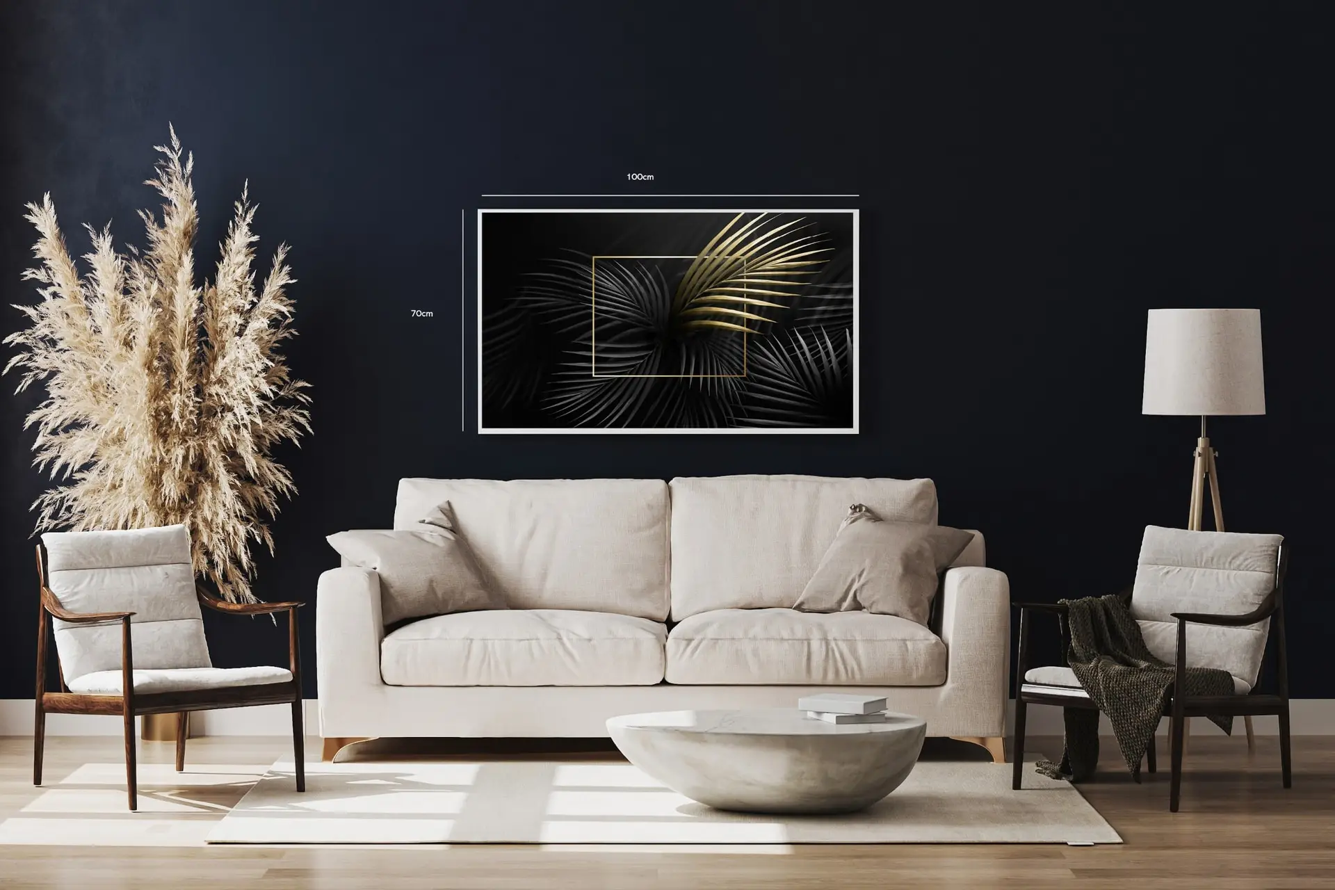 Golden Palm Silhouette Plakat