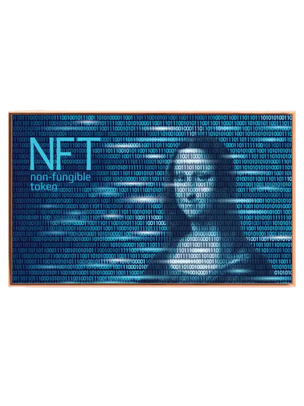 Digital Binary Silhouette Plakat