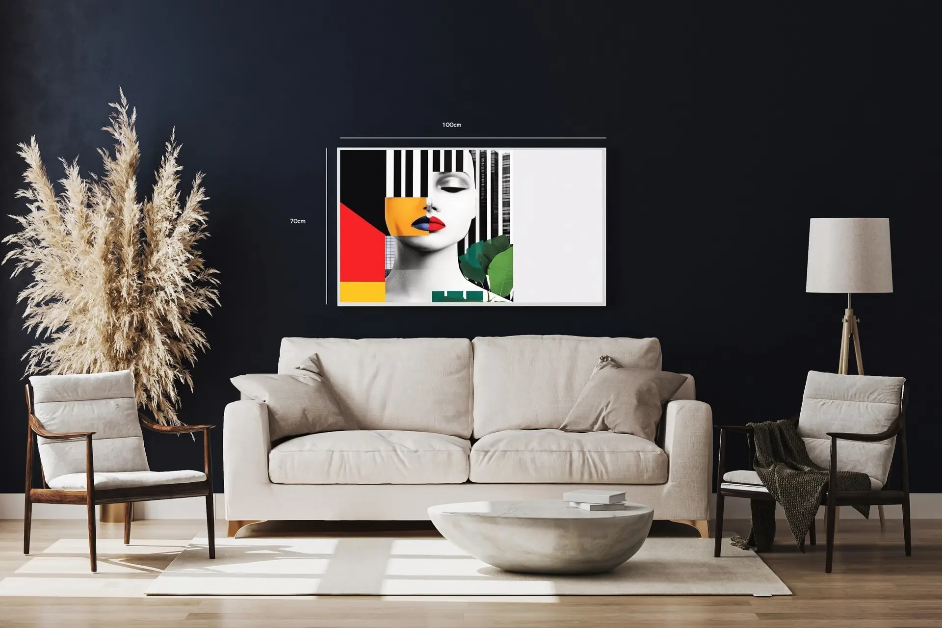 Chromatic Face Layers Plakat