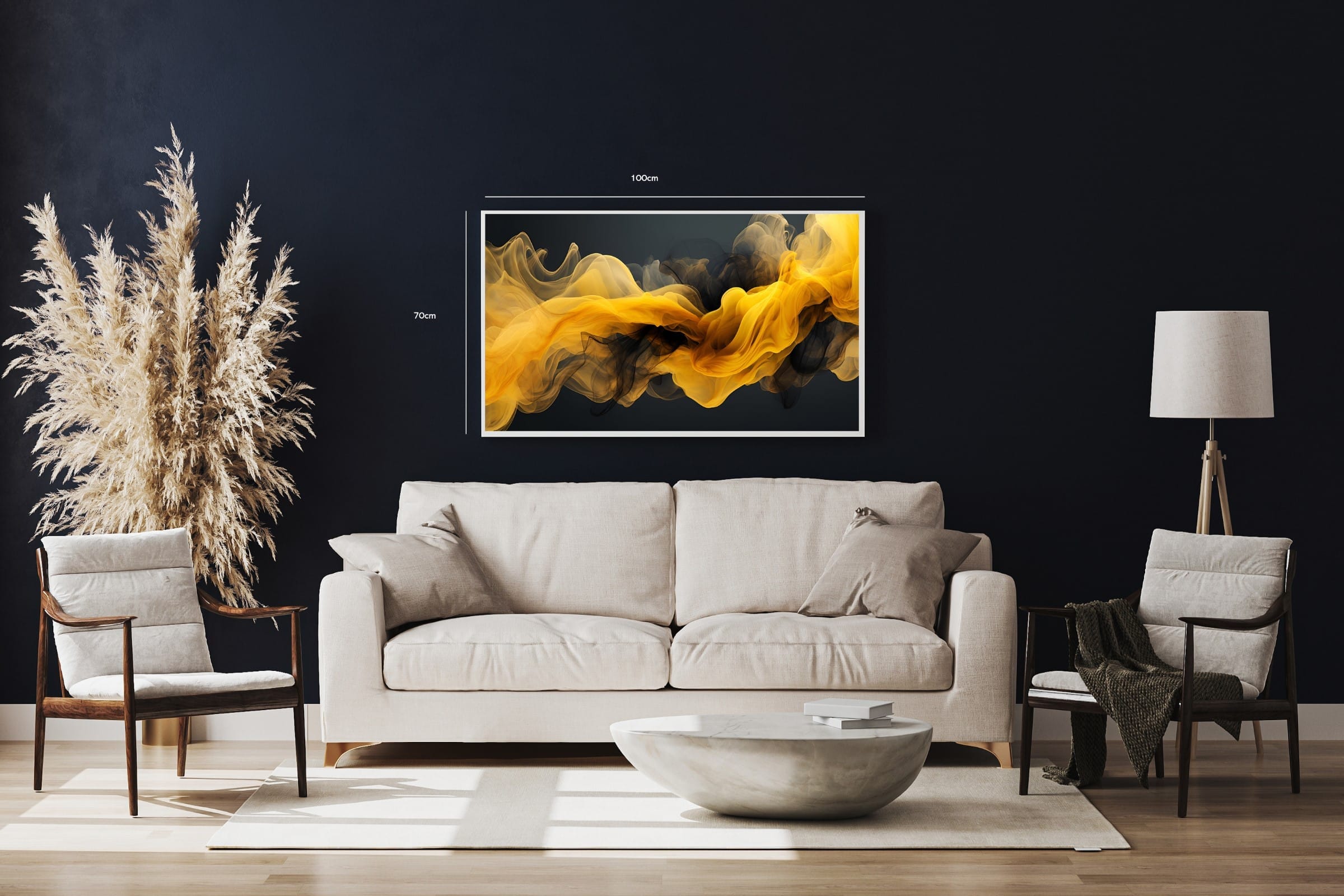 Golden Veil Flow Plakat