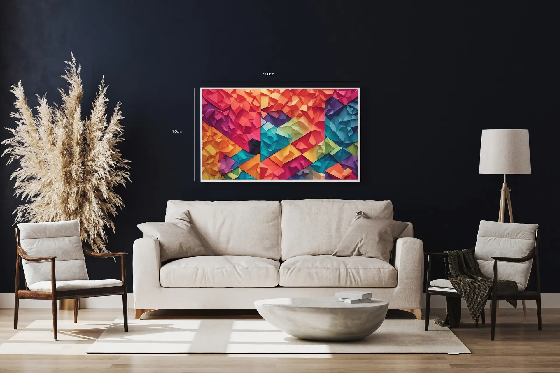 Prismatic Color Facets Plakat
