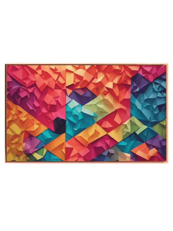 Prismatic Color Facets Plakat