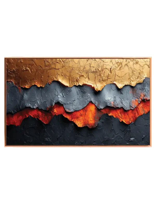 Molten Lava Contours Plakat