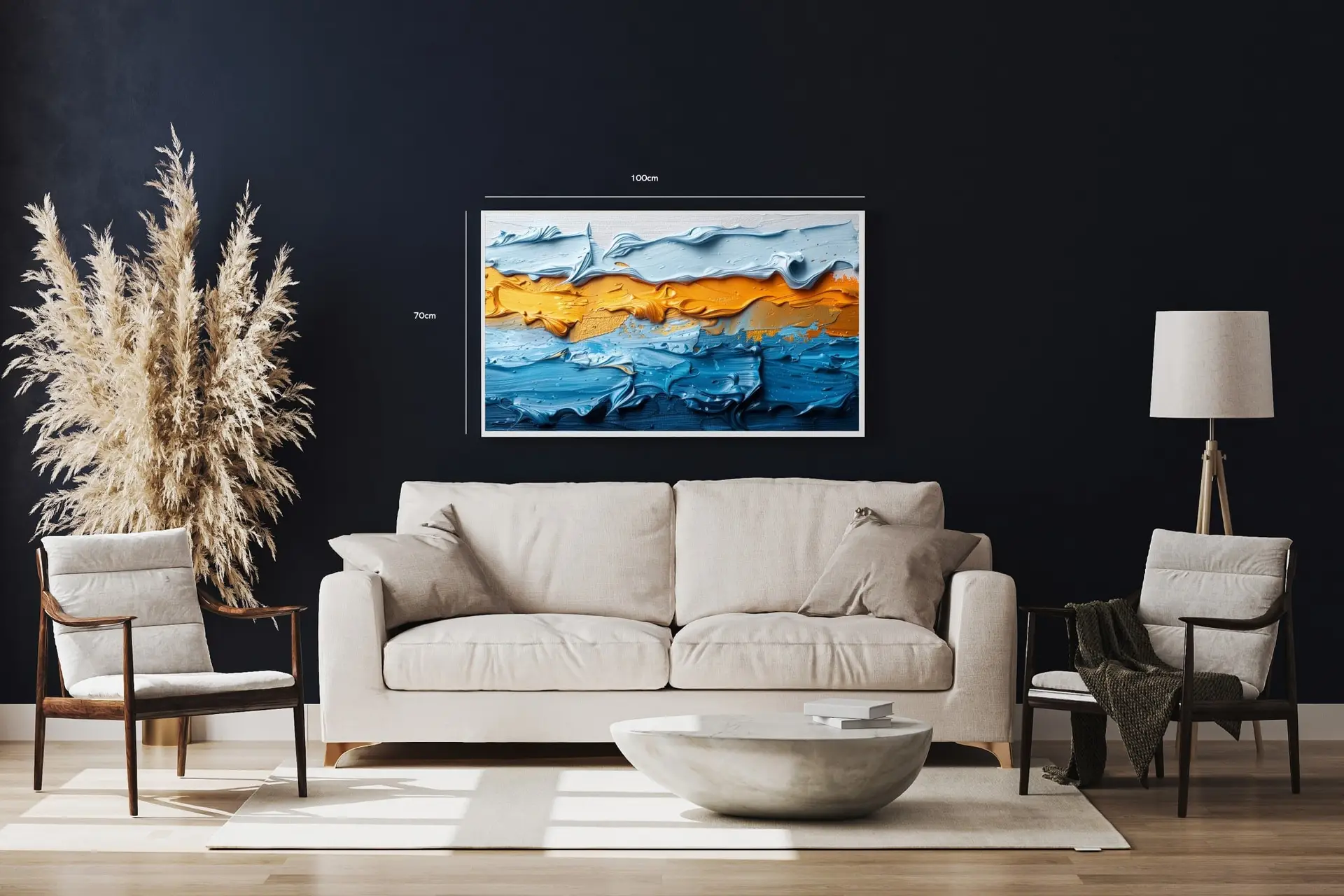 Aqua Flame Layers Plakat