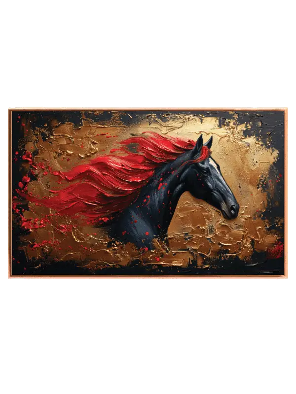 Crimson Mane Stallion Plakat