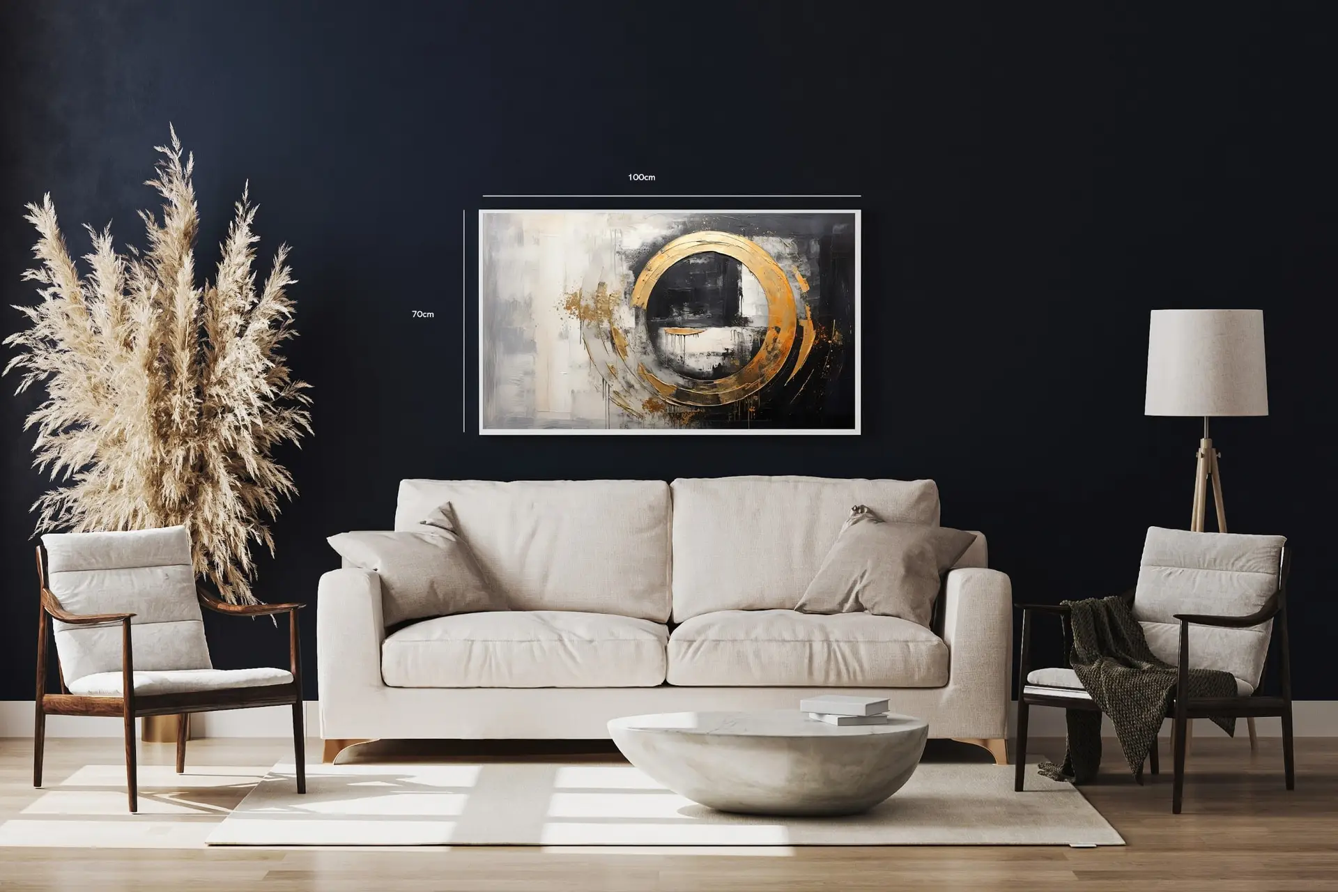 Golden Orbit Circle Plakat
