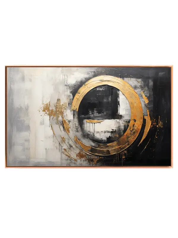 Golden Orbit Circle Plakat
