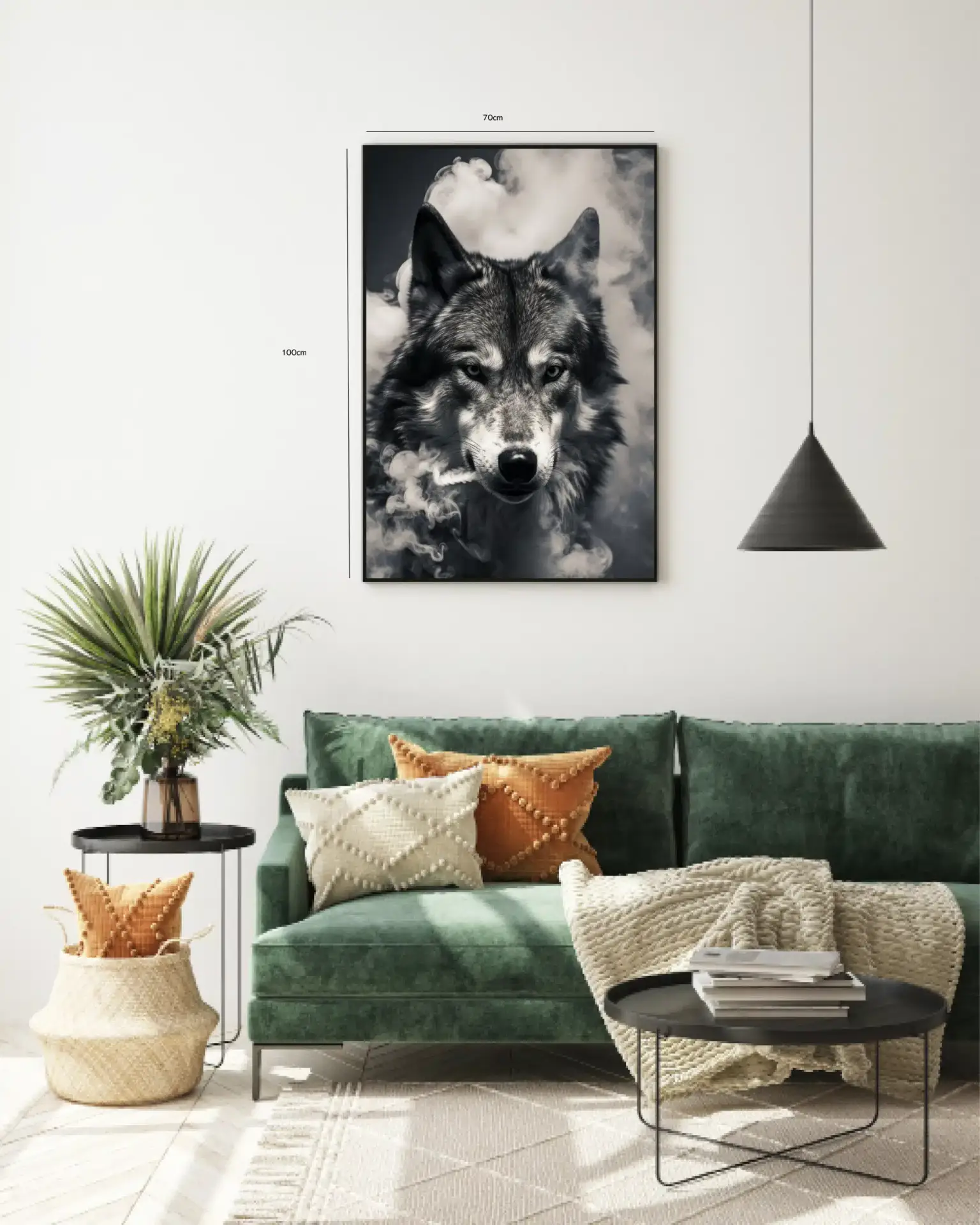 Wolf In Smoke Plakat