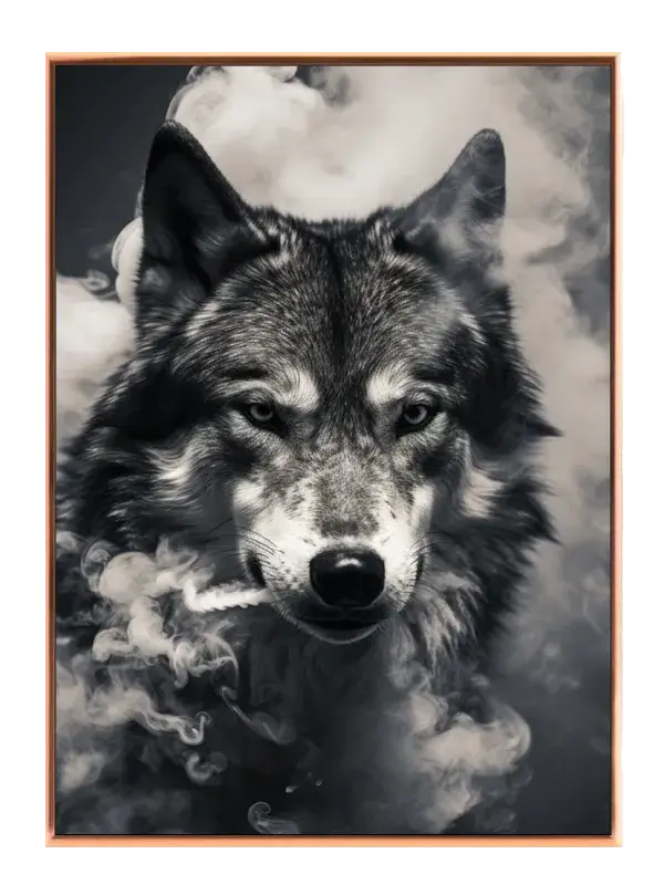 Wolf In Smoke Plakat