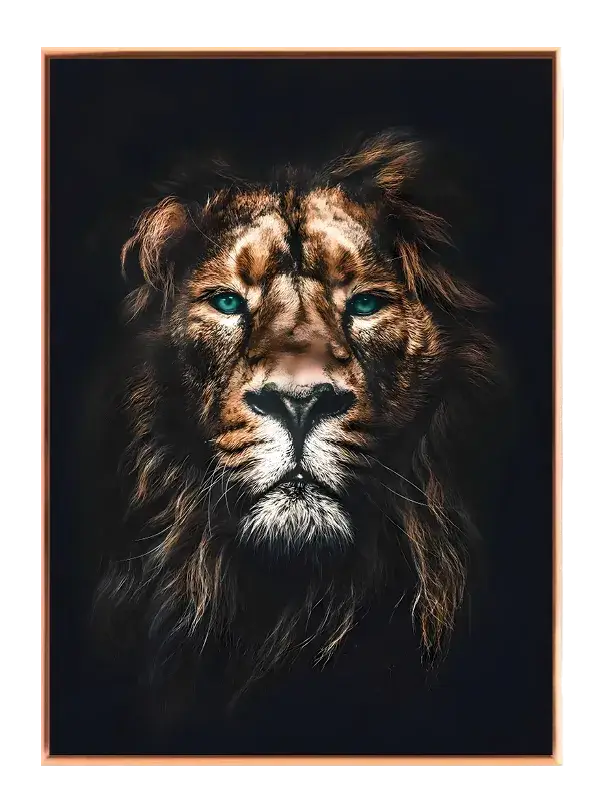 Lion Blue Eyes Plakat