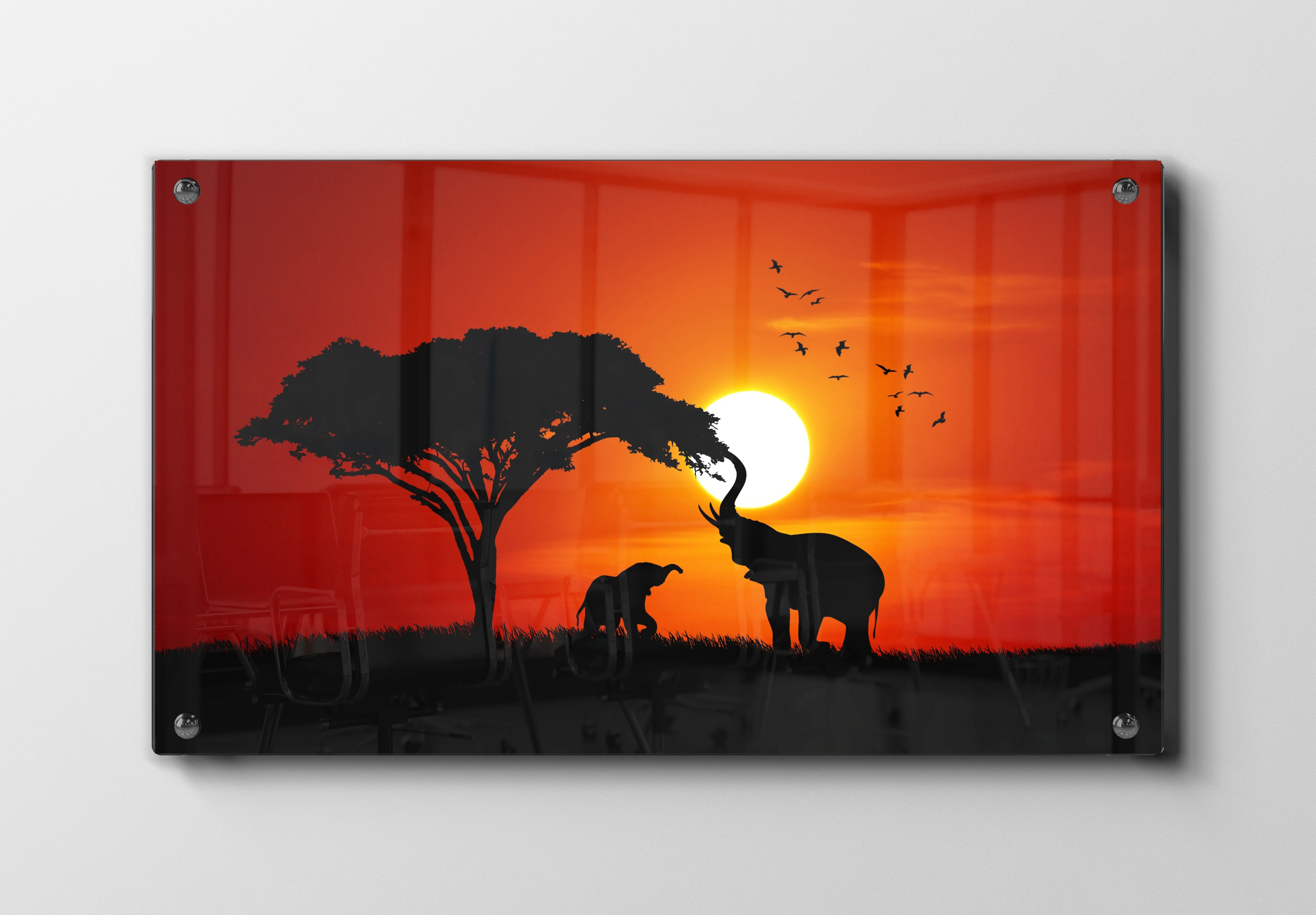 Elephant Sunset I Plakat