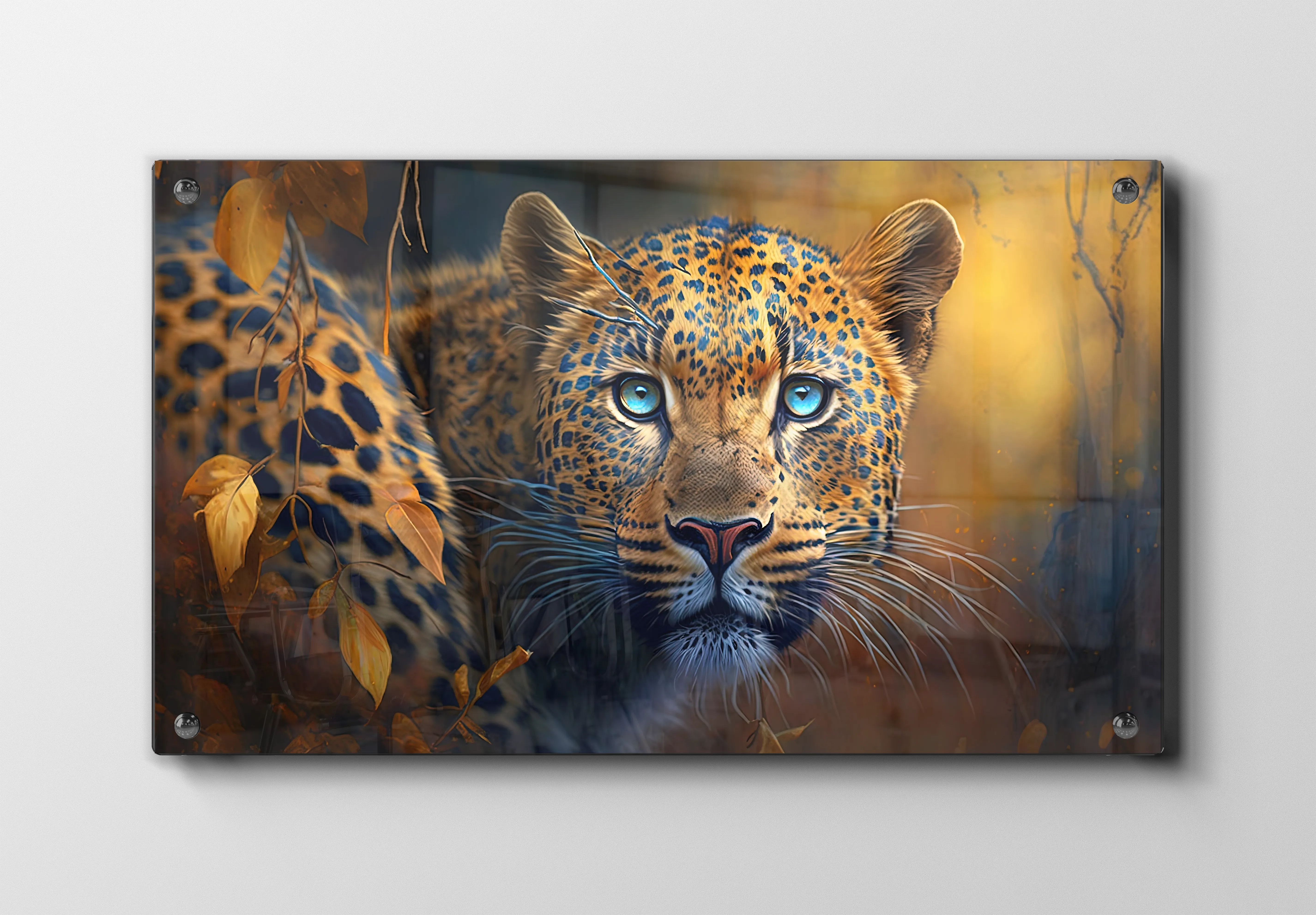 Leopard With Blue Eyes Plakat