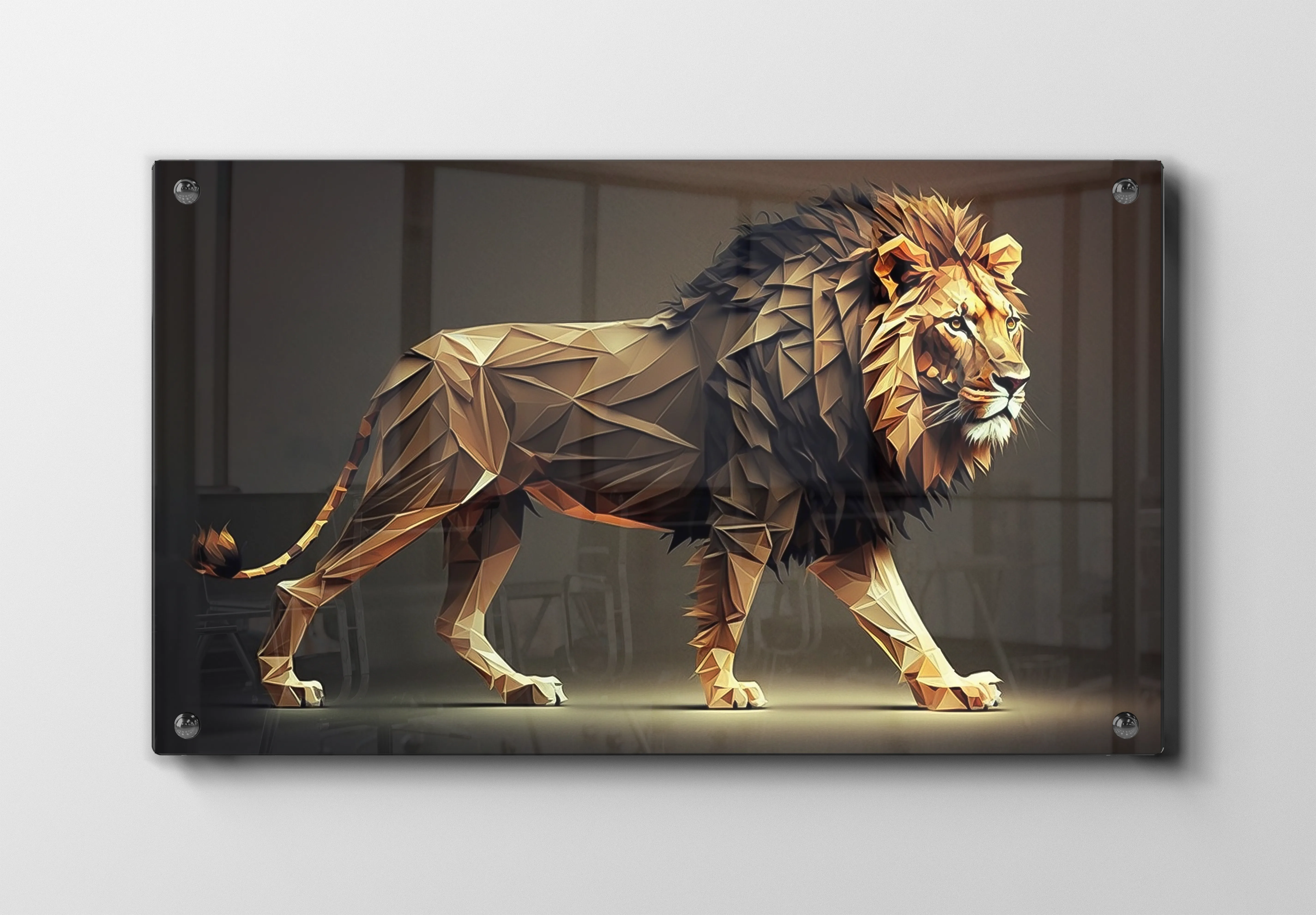 Lion Sculpture Plakat