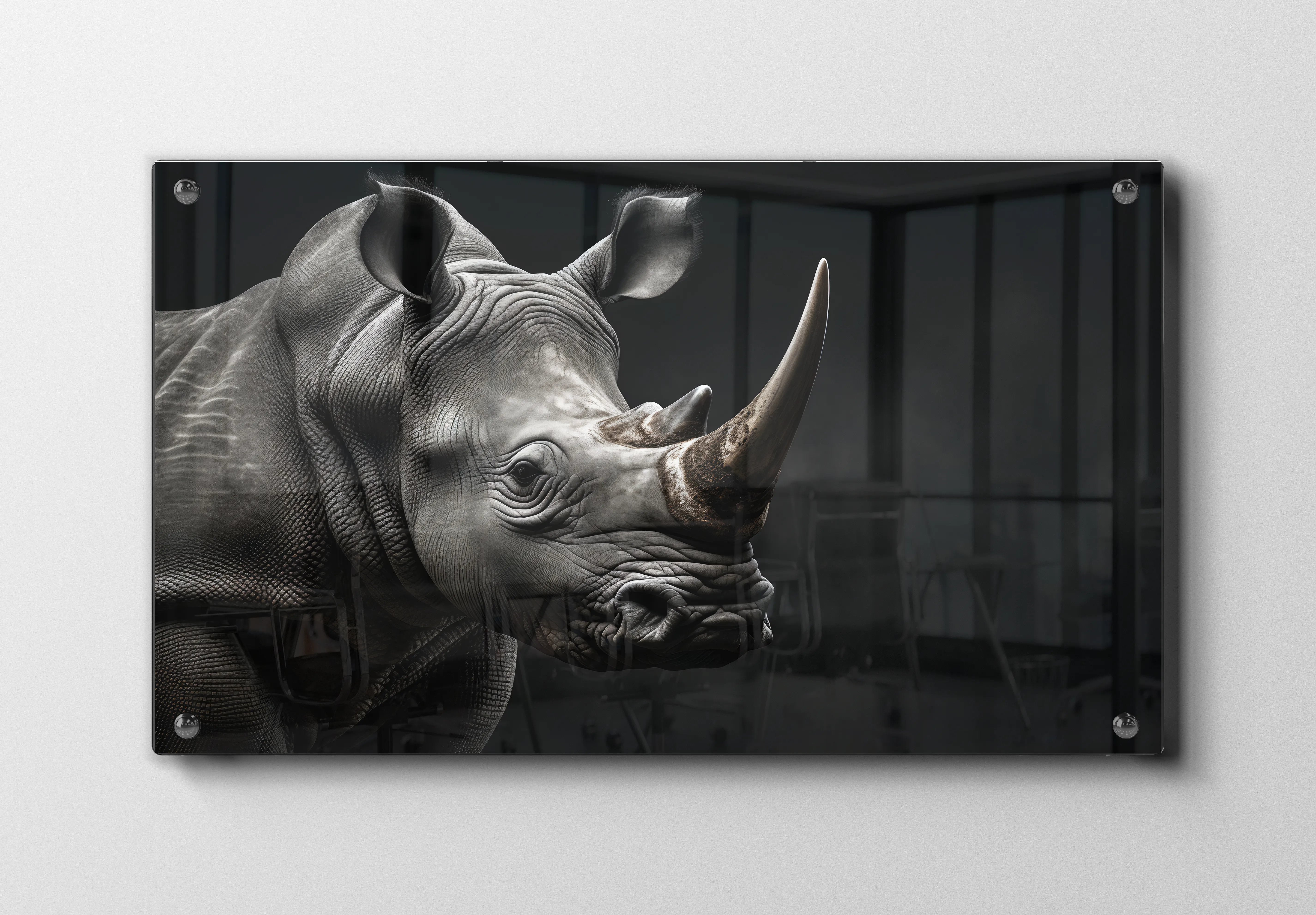 Rhino Side View Plakat