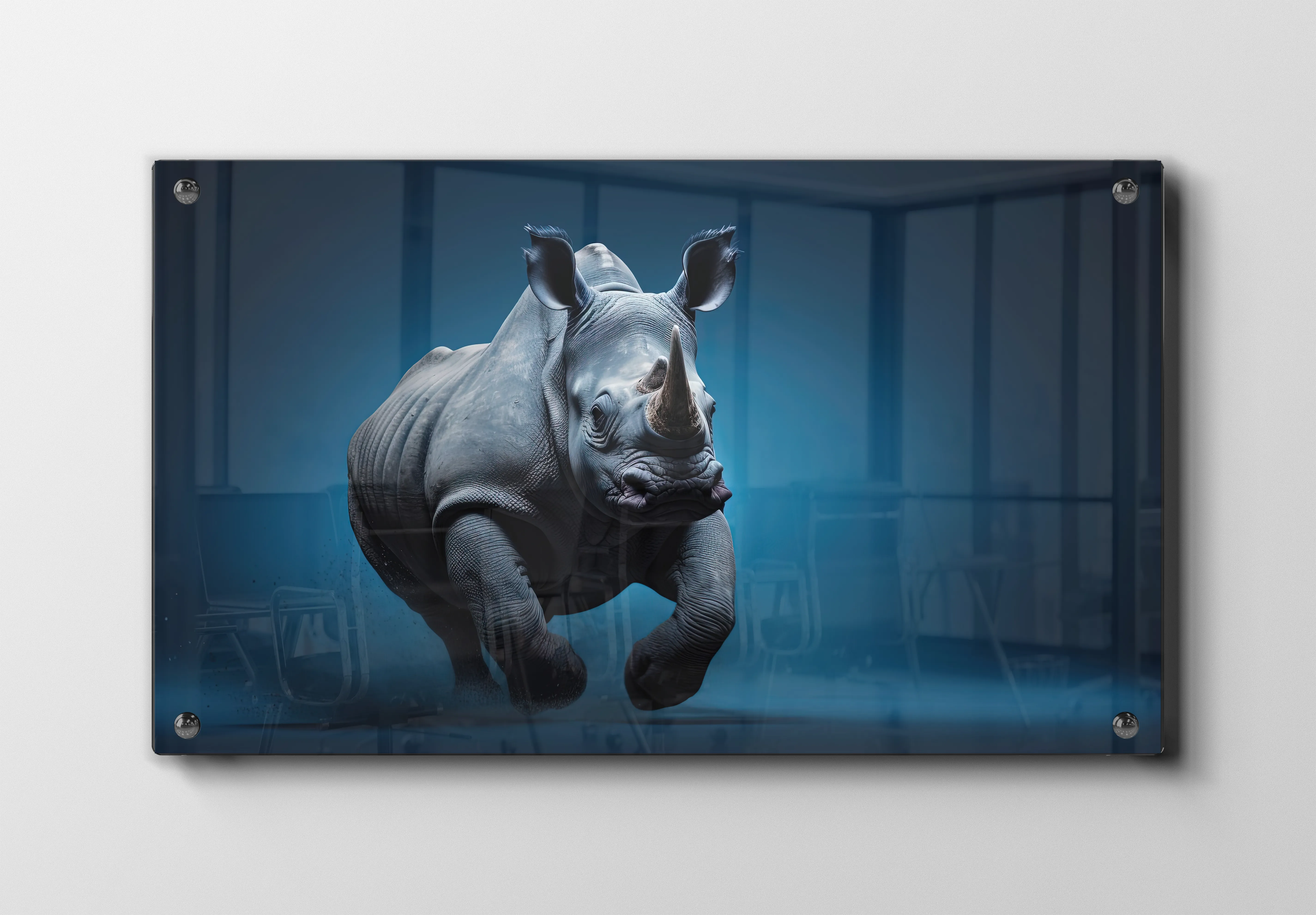 Running Rhinoceros Plakat