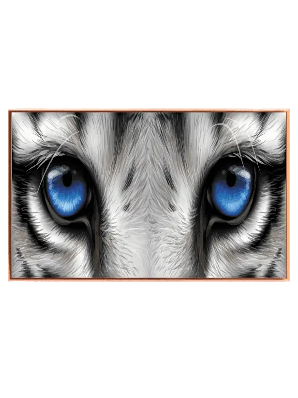 White Tiger Eyes Plakat