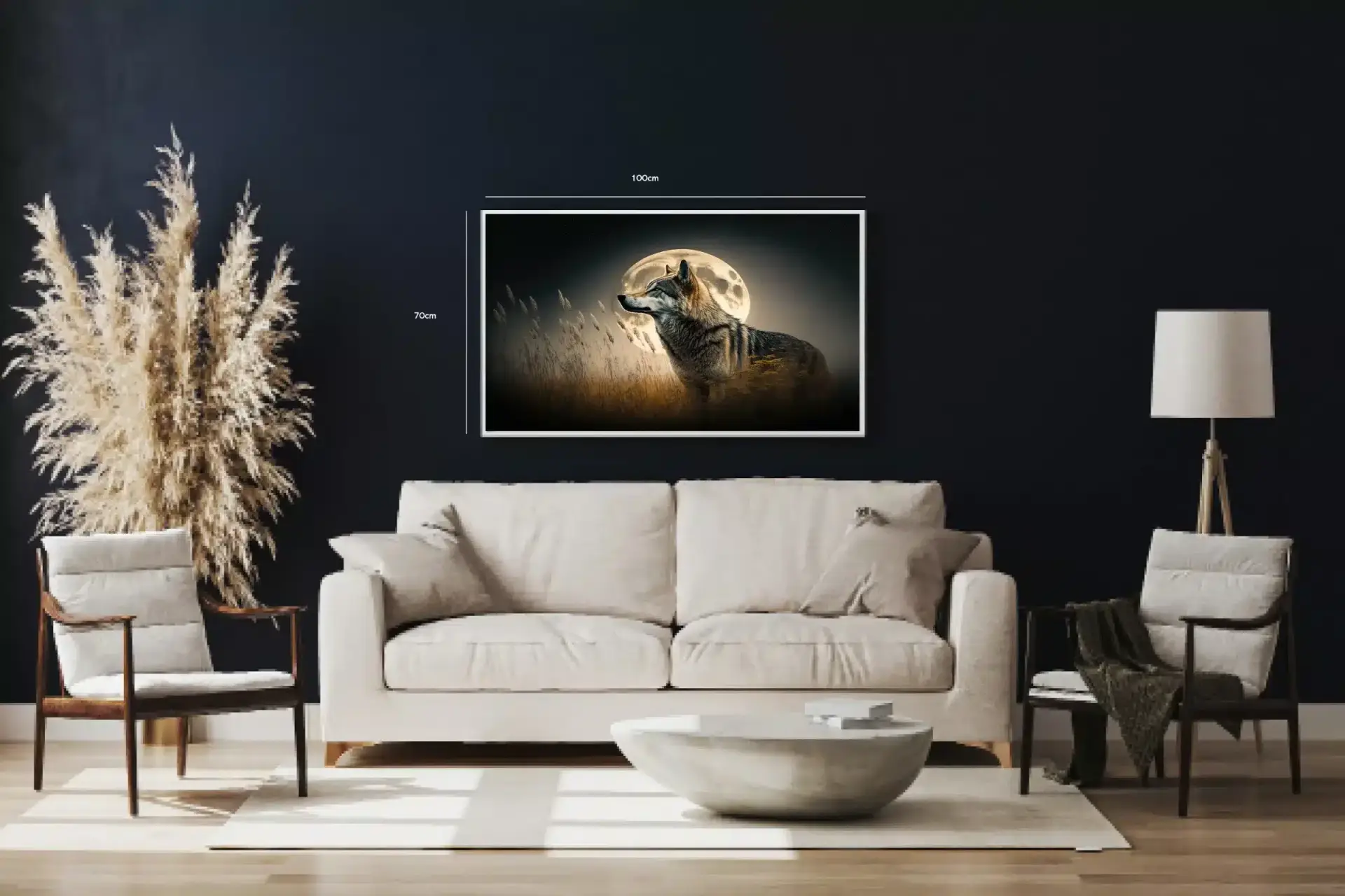 Wolf Full Moon Plakat