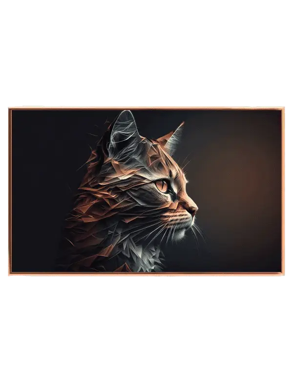 Tabby Cat Profile Plakat