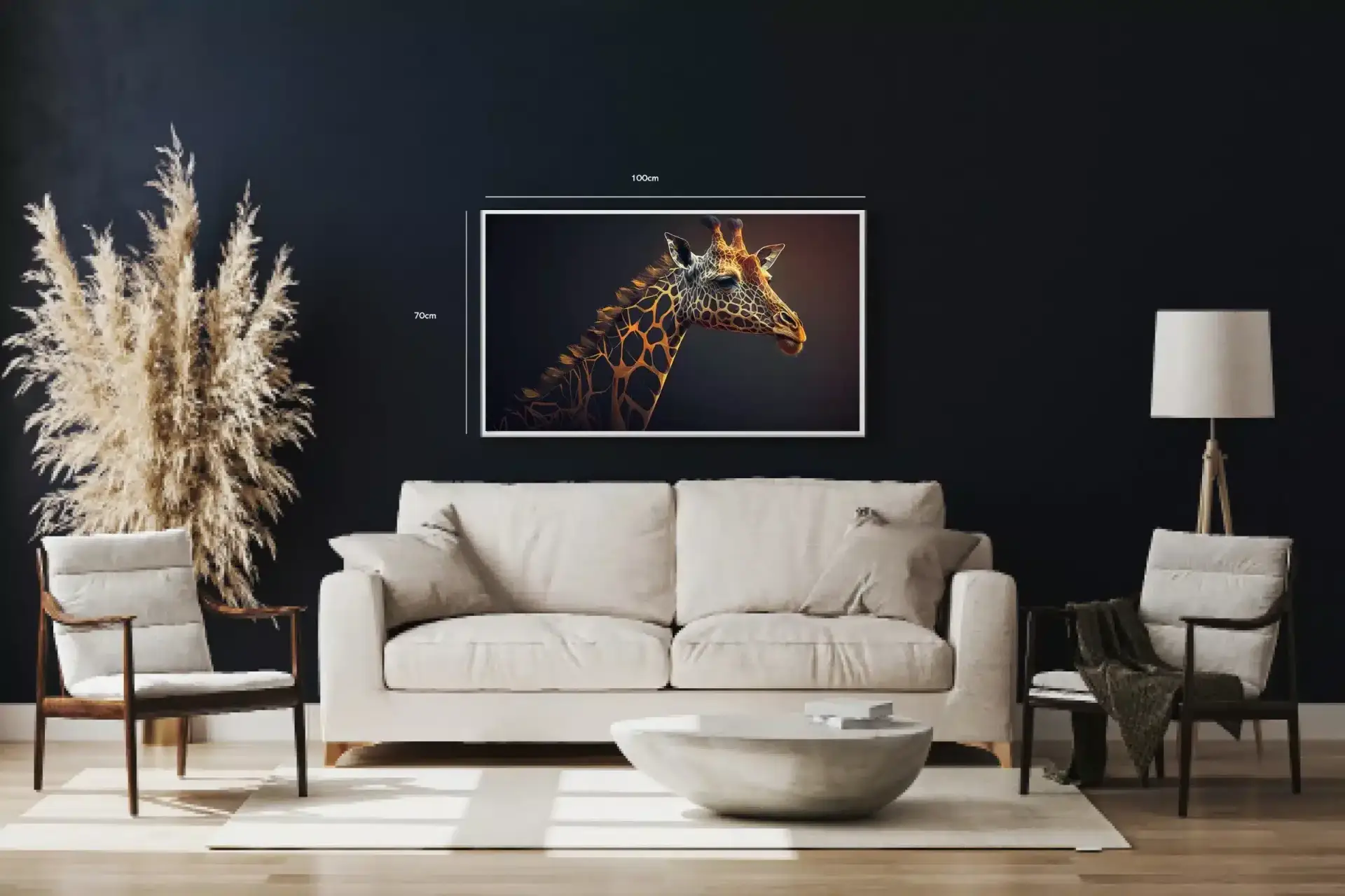 Giraffe Head Plakat