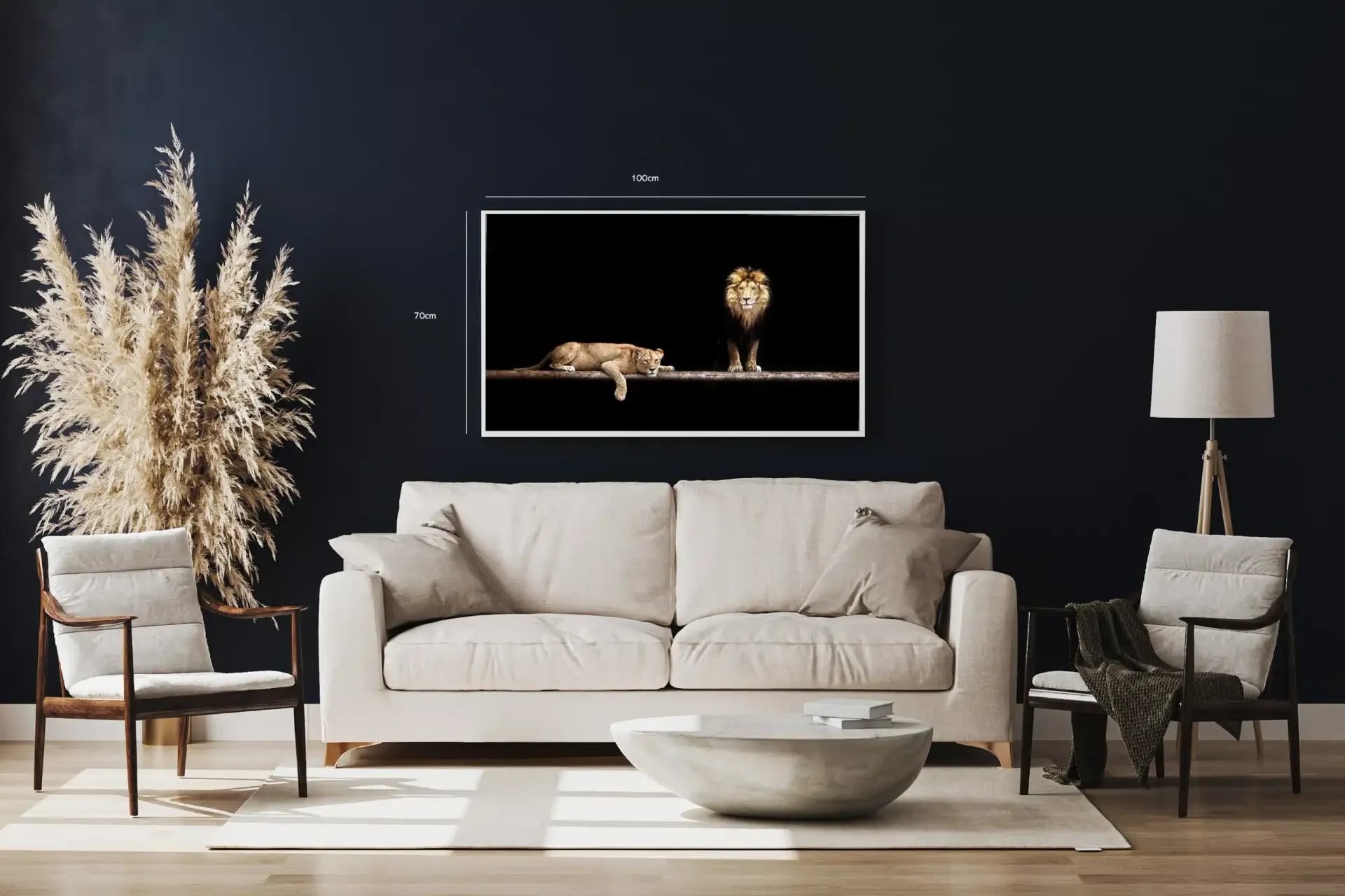 Lion Couple I Plakat