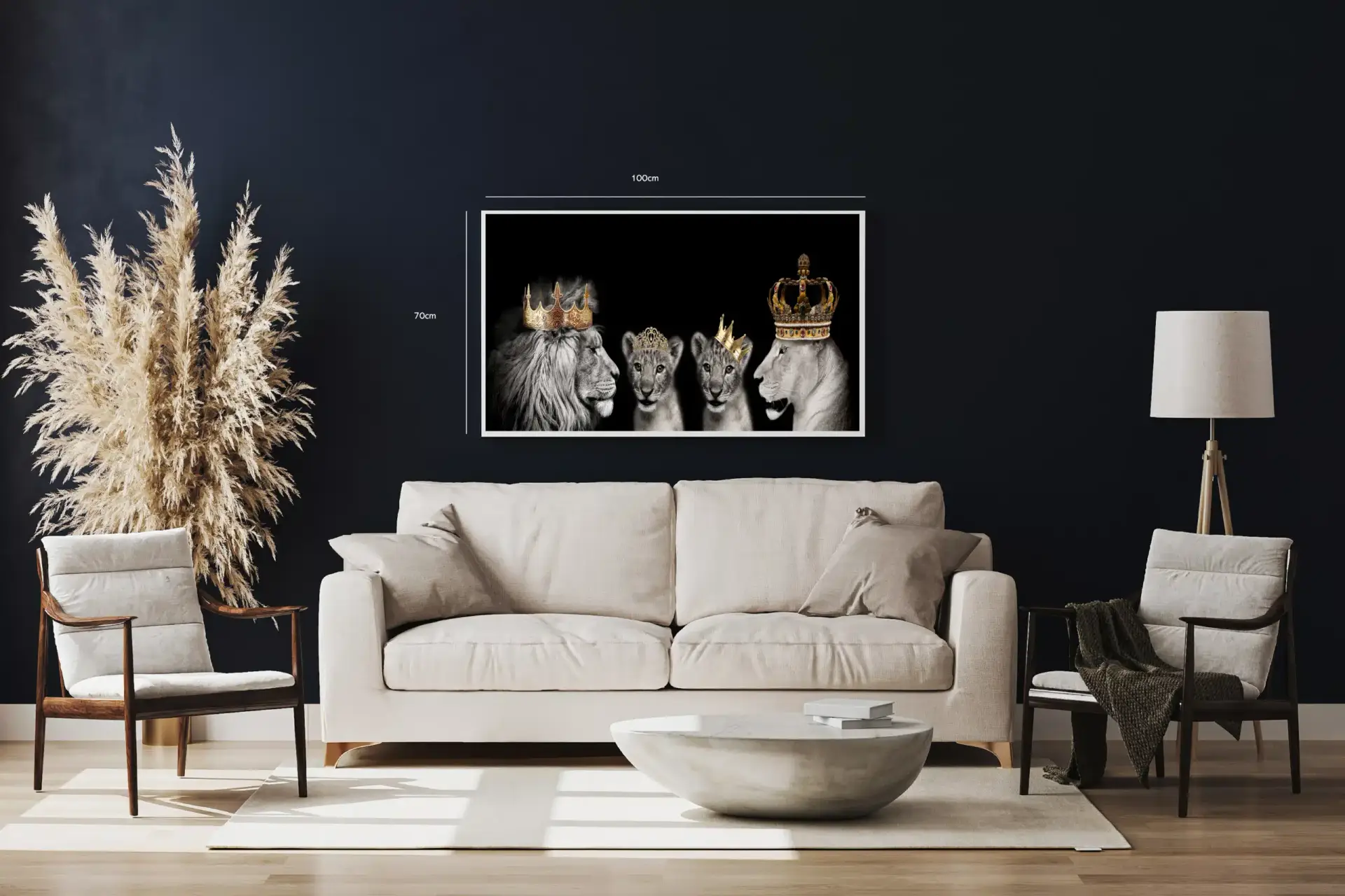 Lion Family Crowns Plakat