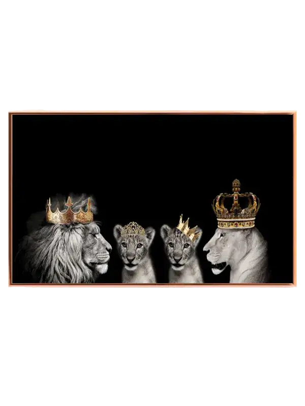 Lion Family Crowns Plakat