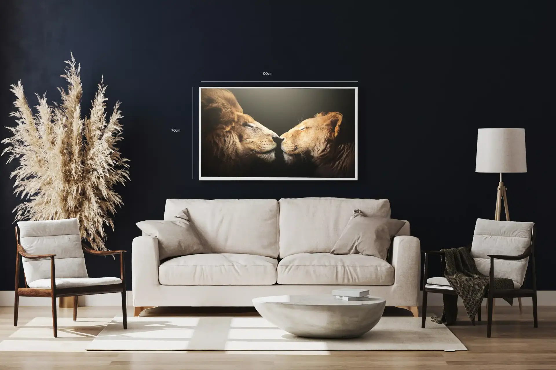 Lion Intimate Moment Plakat