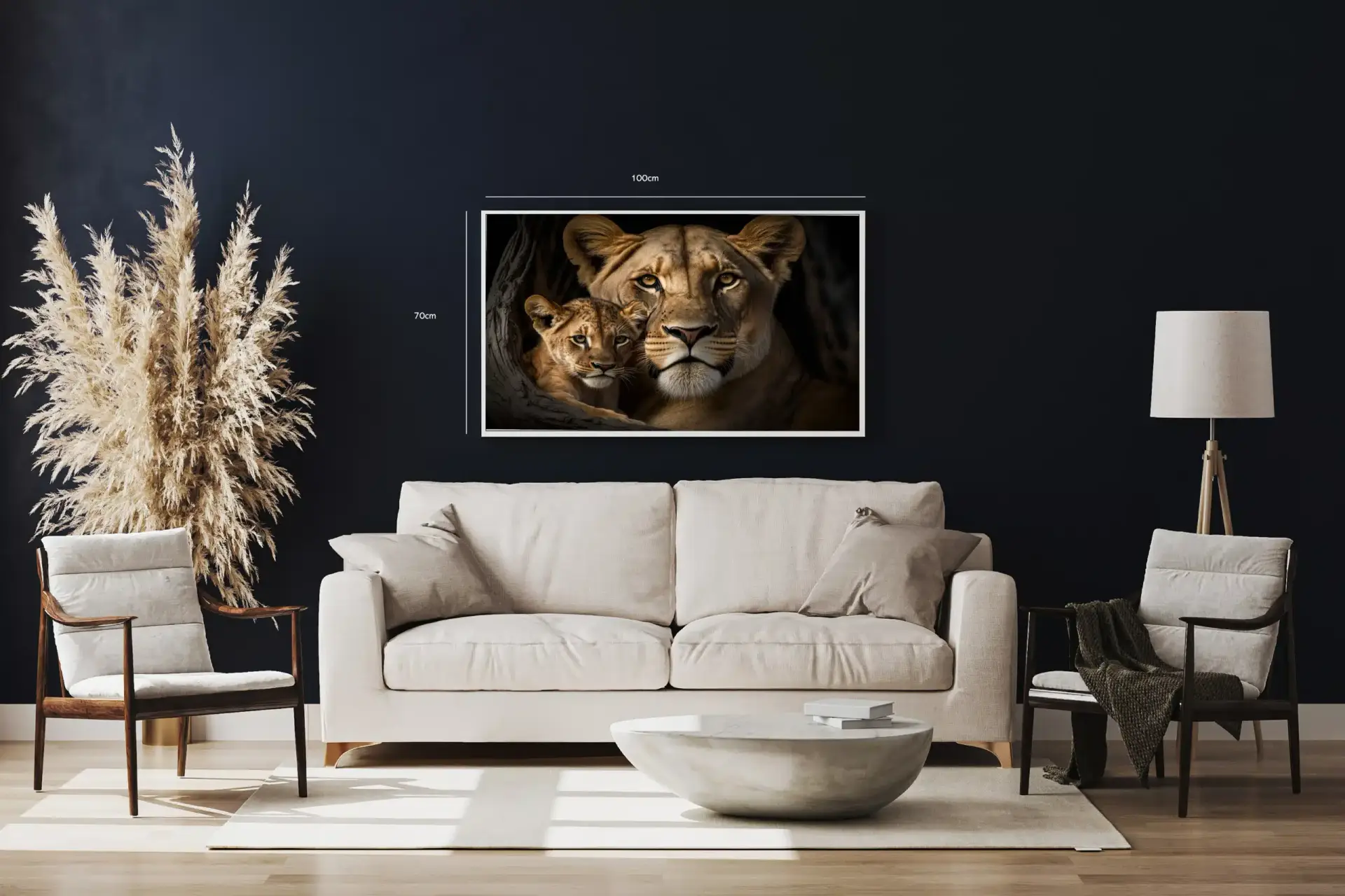 Lioness With Plakat