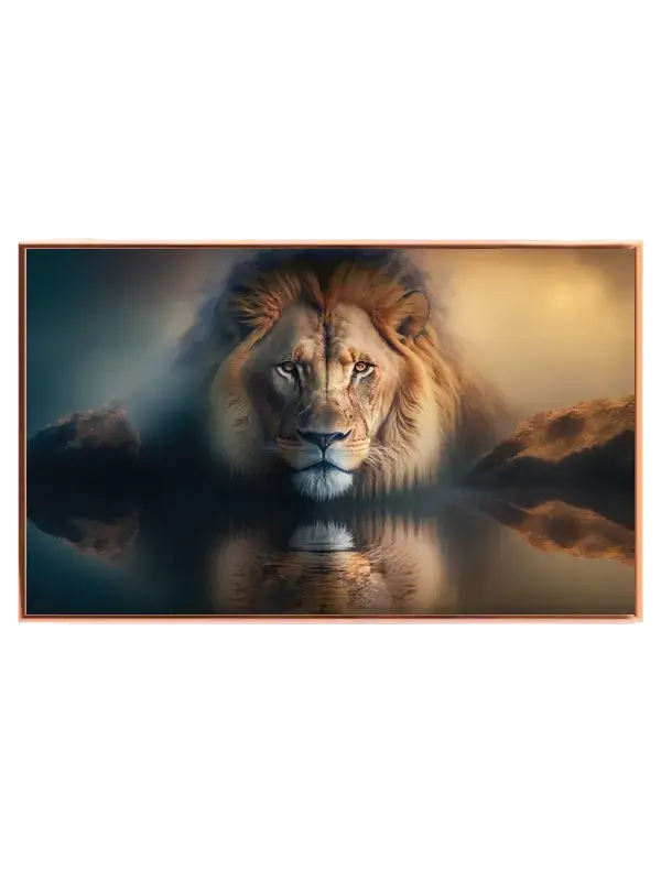 Lion Reflection Plakat