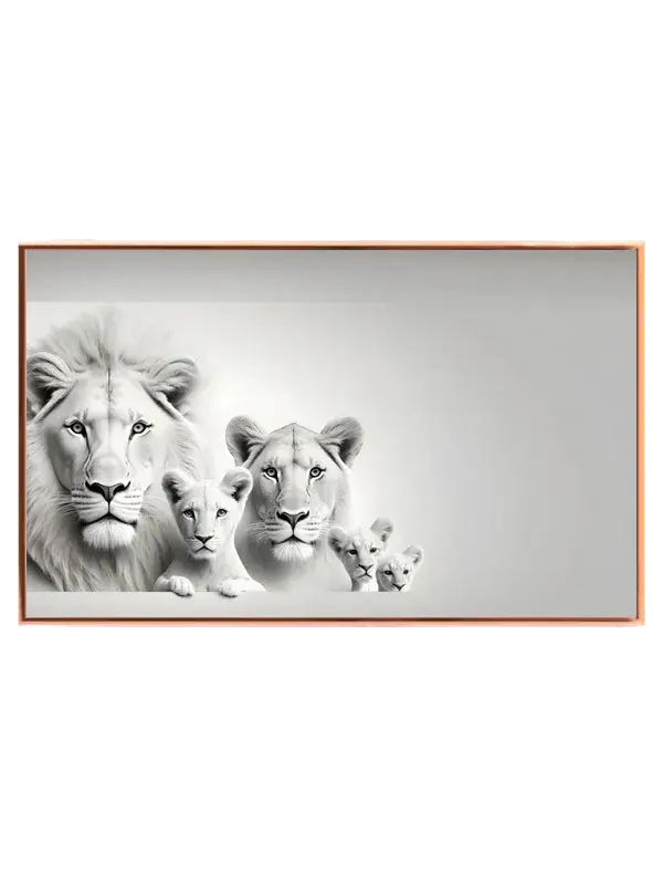 White Lion Family Plakat