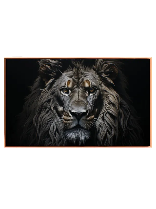 Lion Dark Background Plakat