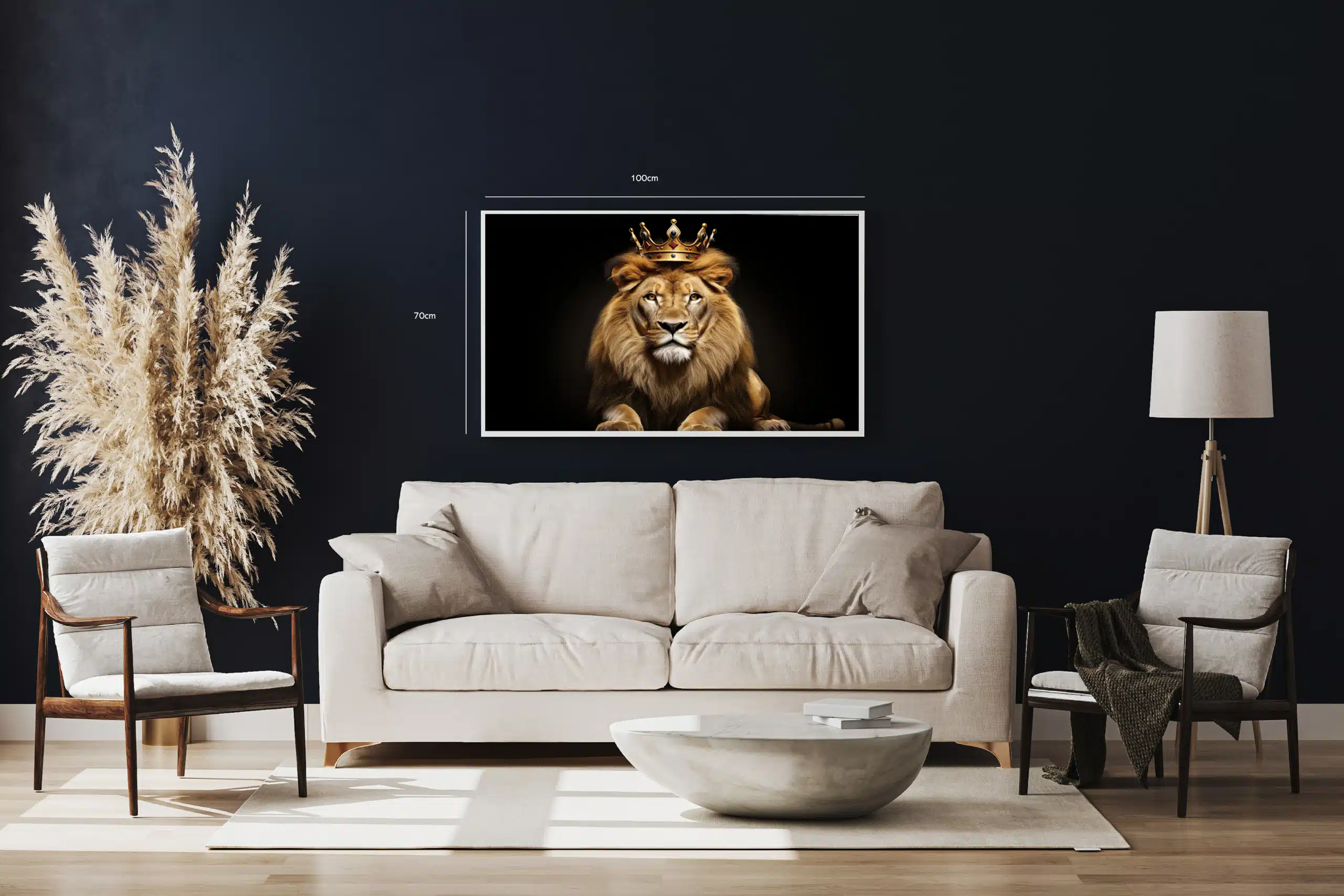 Lion With Crown Plakat