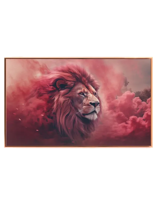 Lion Red Smoke Plakat
