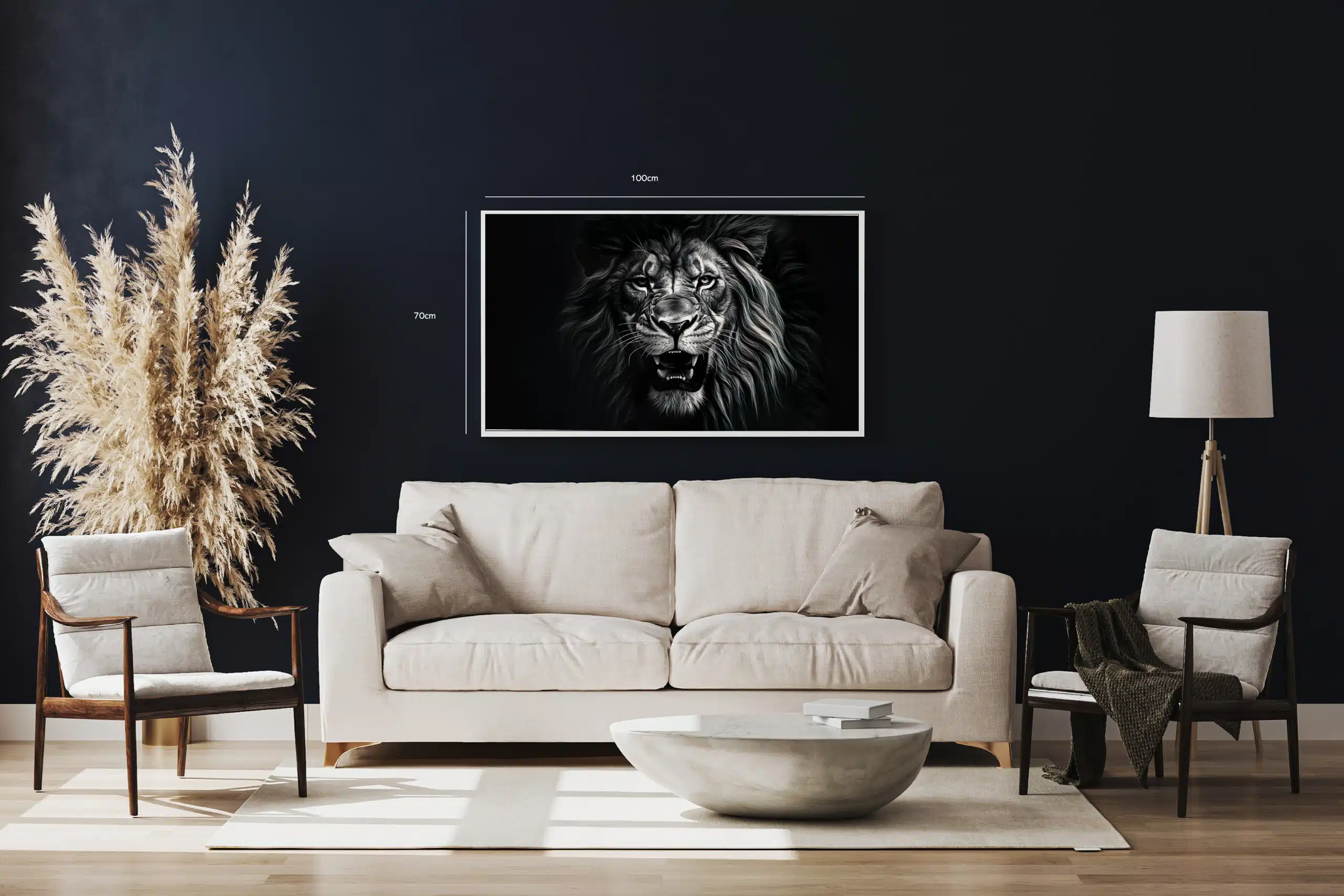 Lion Intense Closeup Plakat