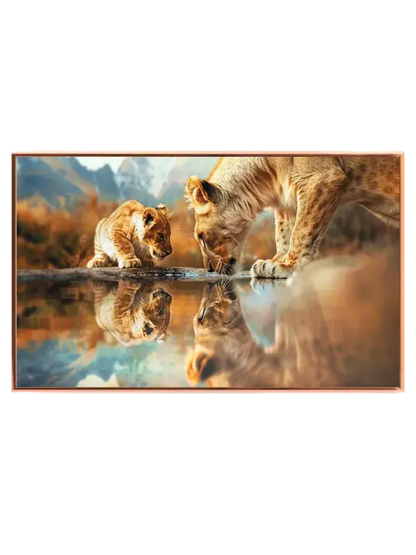 Lioness With Cub Plakat