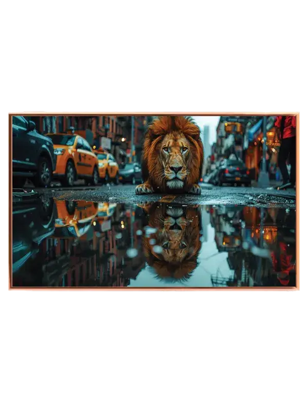 Lion Urban Reflection Plakat