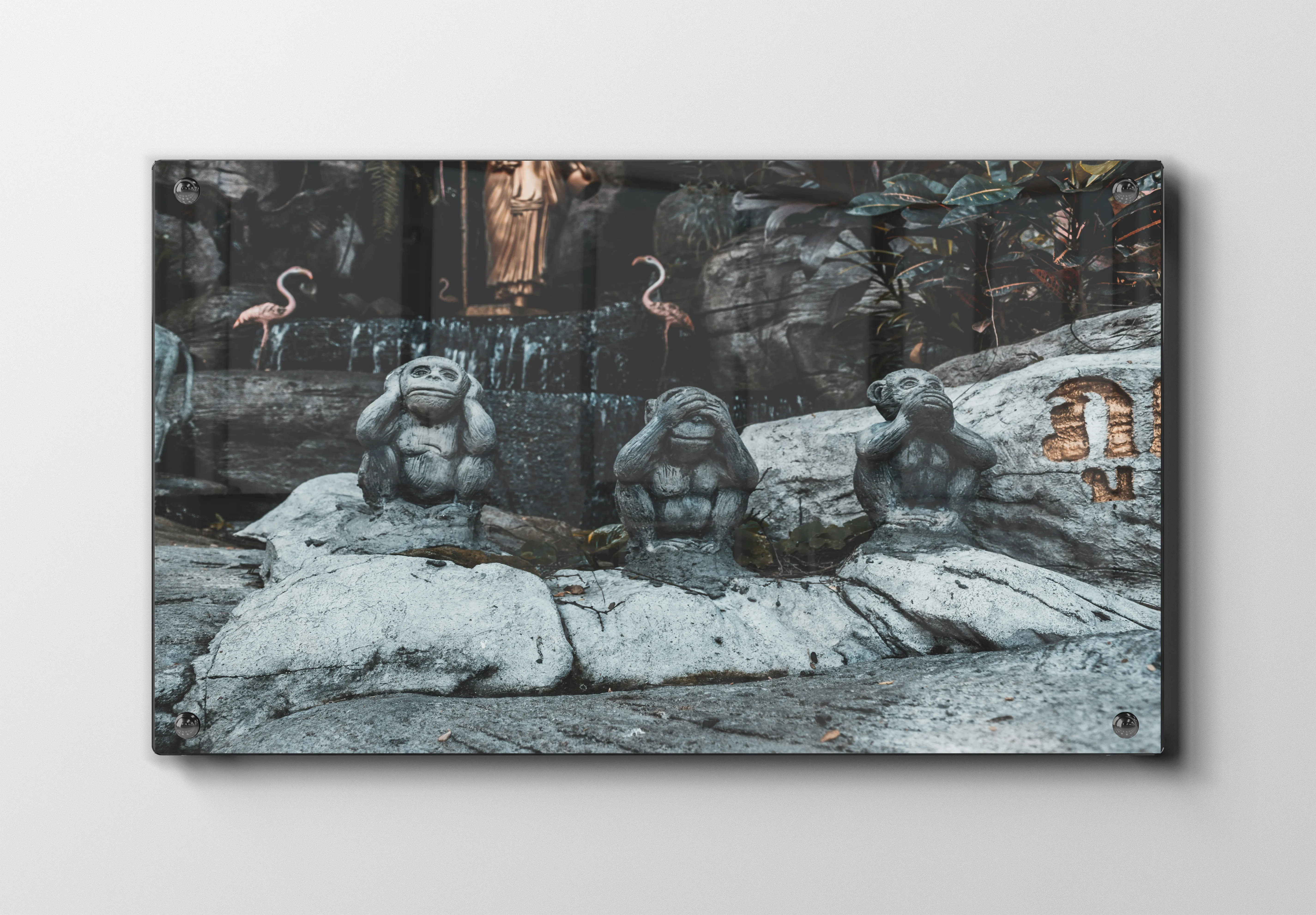Monkey Statue Trio Plakat