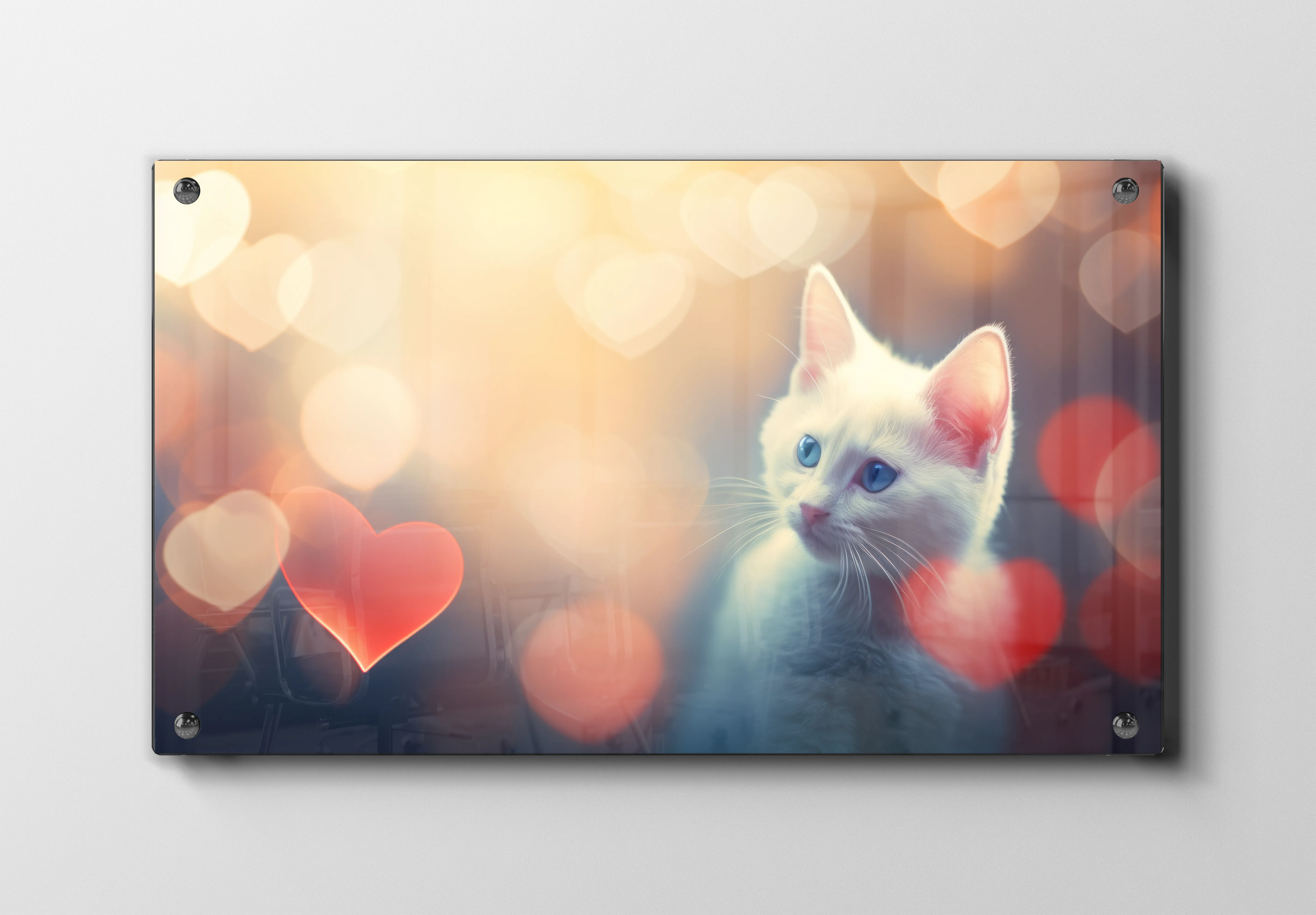 White Kitten Plakat